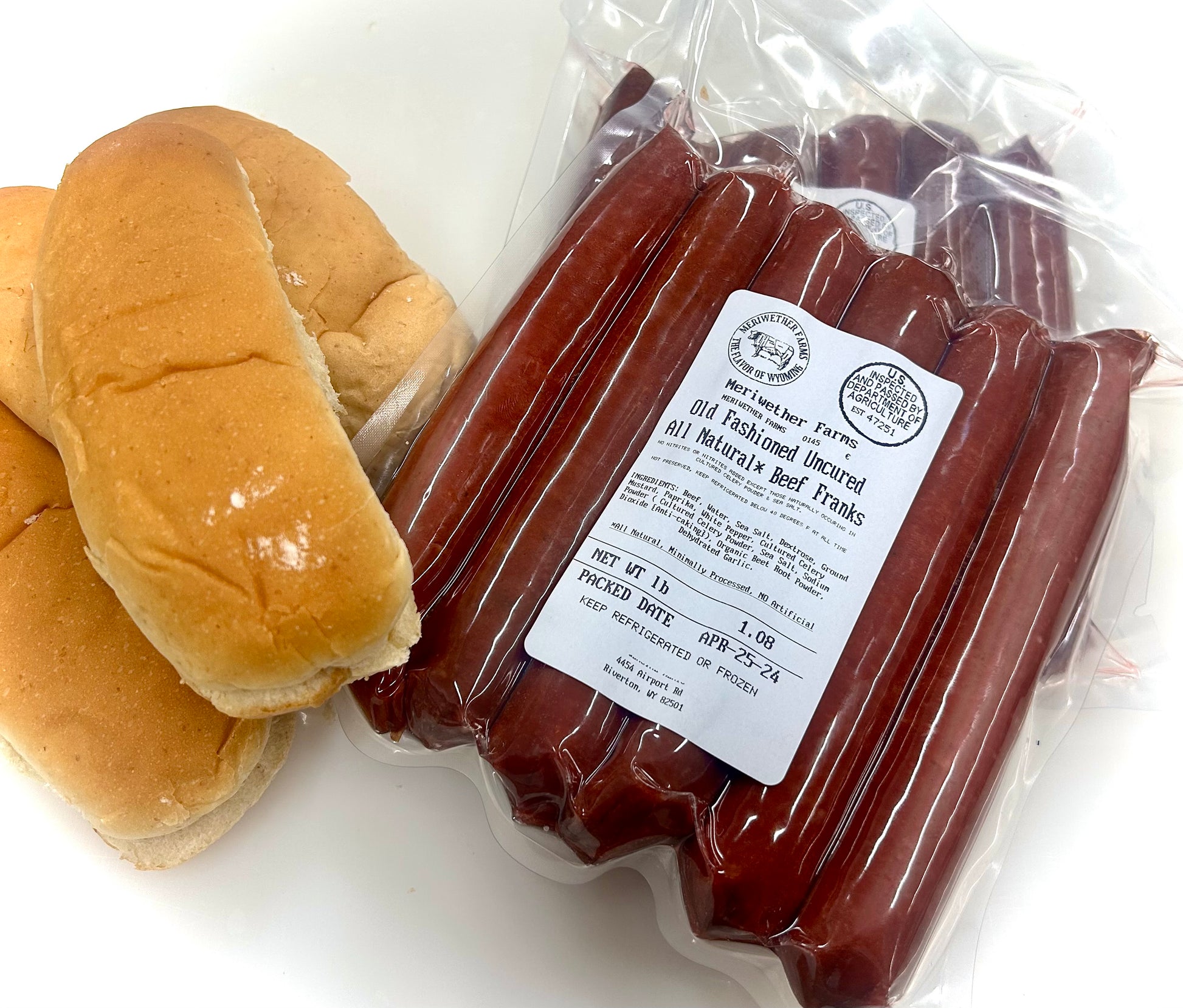 Old Fashioned Uncured All Natural Beef Franks (Hotdogs) - Subscription
