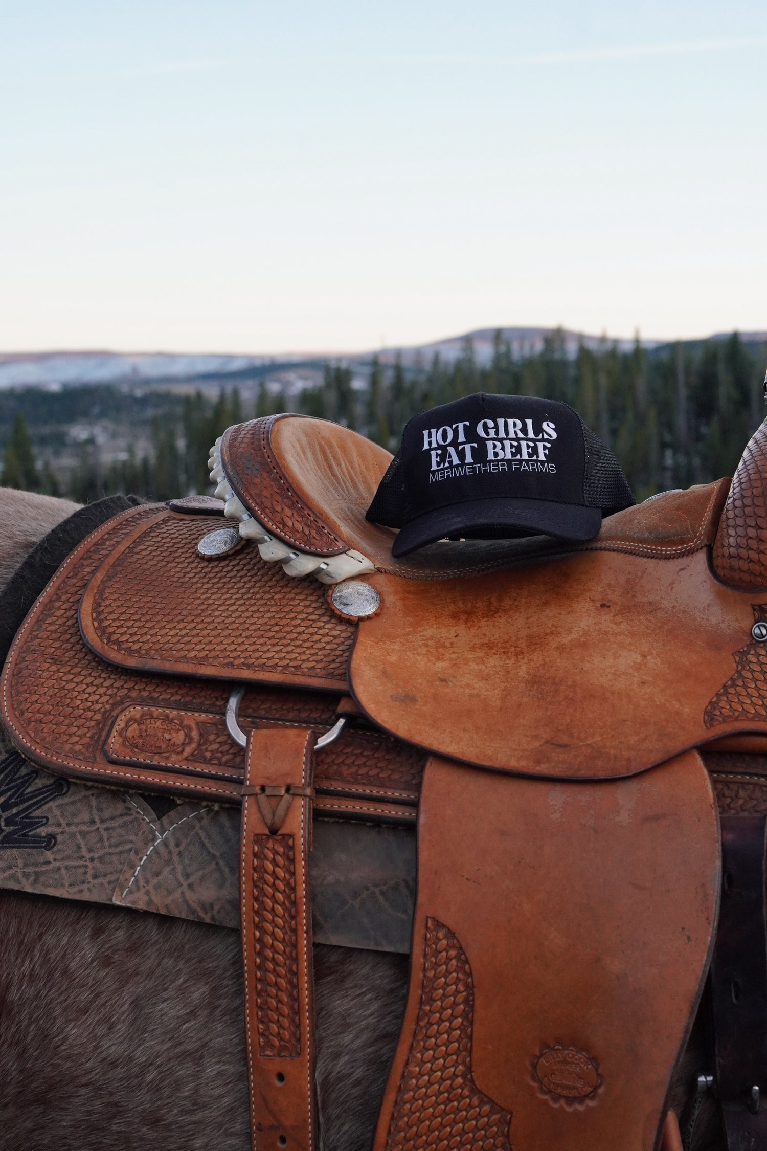 Hot Girls Eat Beef Black Hat - USA Made