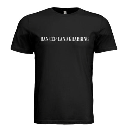 BAN CCP LAND GRABBING Short Sleeve T-Shirt