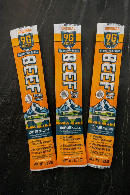 60 All Natural Beef Sticks with FREE SHIPPING!